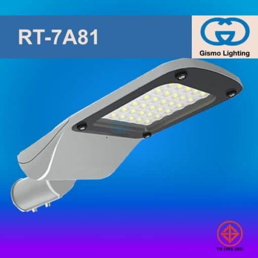 ด้านหน้า โคมไฟถนน RT-7A81 อลูมิเนียม หล่อขึ้นรูป