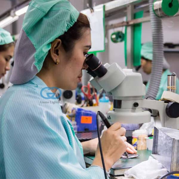 on process QC lighting component