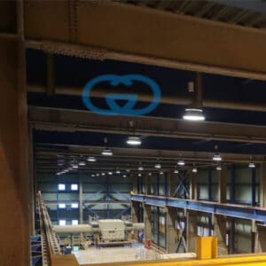 ไฮเบย์ LED 200W ติดตั้งสูง 20 m. แสงแย้งตาต่ำ