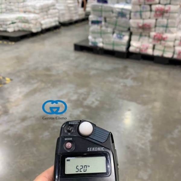 ผลการวัดค่าความสว่างที่สุดของโคมไฟไฮเบย์